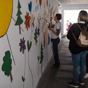 Gyártelepi aluljáró közösségi kifestése 001