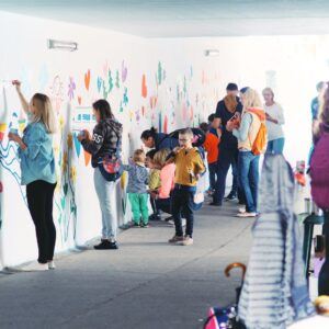 Gyártelepi aluljáró közösségi kifestése 012