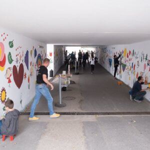 Gyártelepi aluljáró közösségi kifestése 009